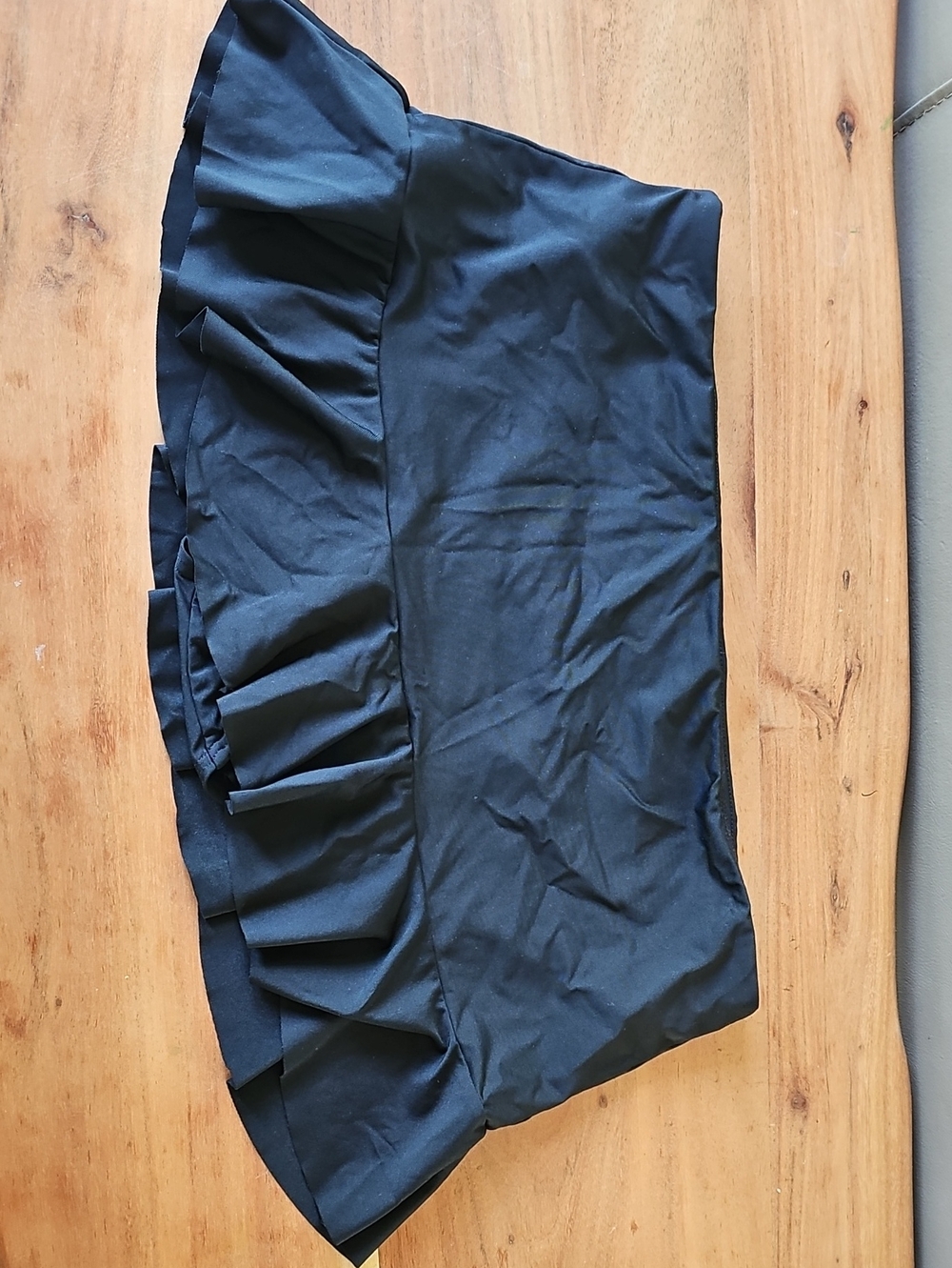 Captiva By CHRISTINA Black Ruffled Swim Skirt With Bottom